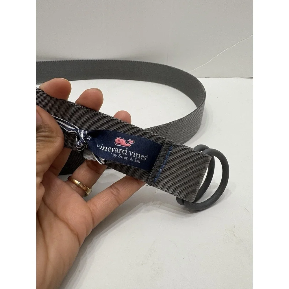 New Vineyard Vines Neon POP‎ Perfect logo gray BELT Habor Sz L (48